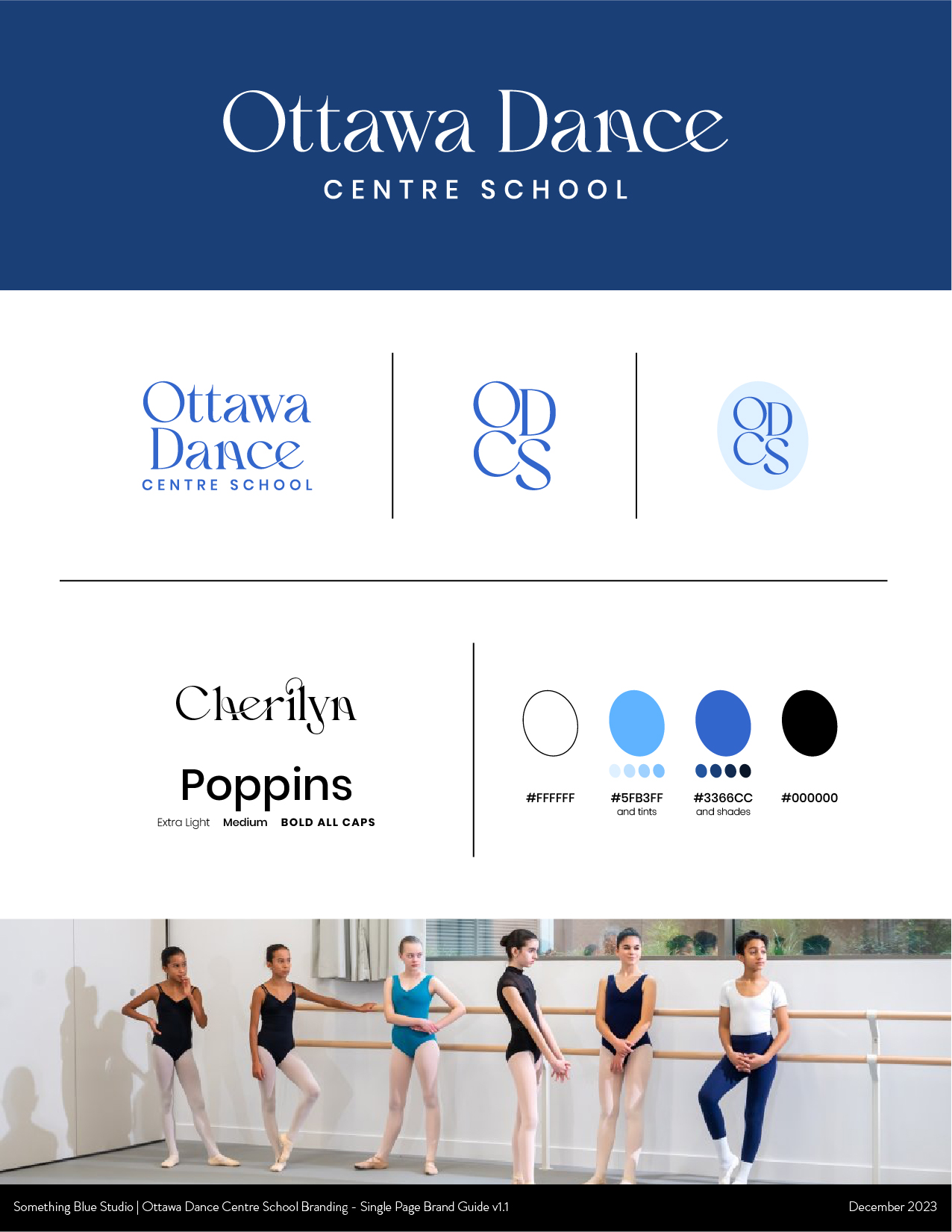 Ottawa Dance Centre School - Single Page Brand Guide v1.1_Single Page Brand Guide v1.1